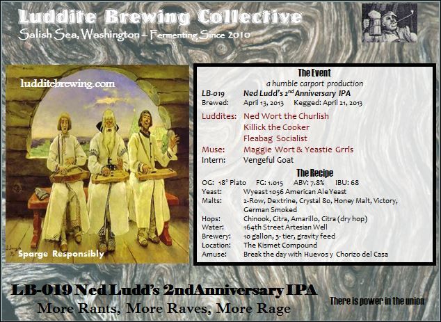 LB-019 Ned Ludd's 2nd Anniversary IPA