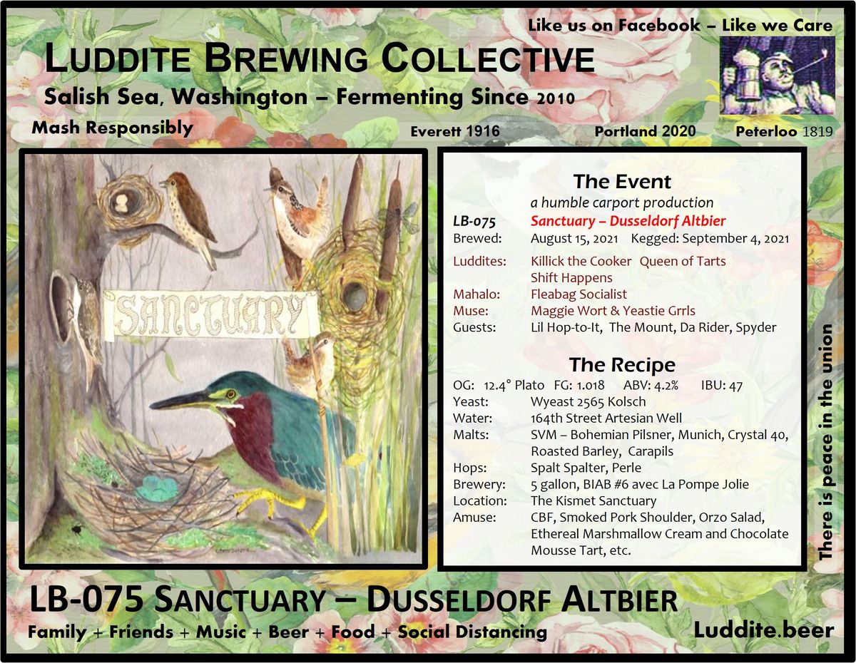 LB-075 Sanctuary - Dusseldorf Altbier (BIAB)