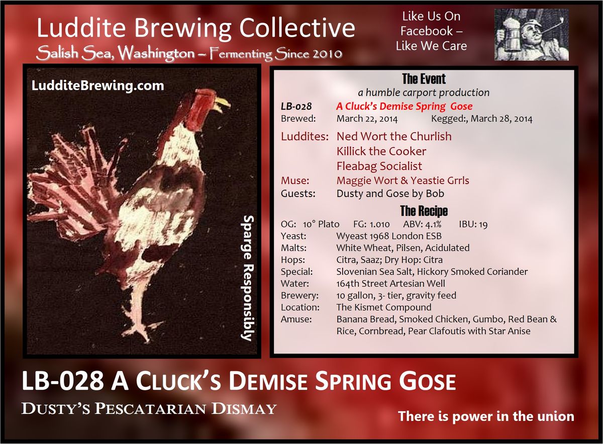 LB-028 - A Cluck's Demise Spring Gose