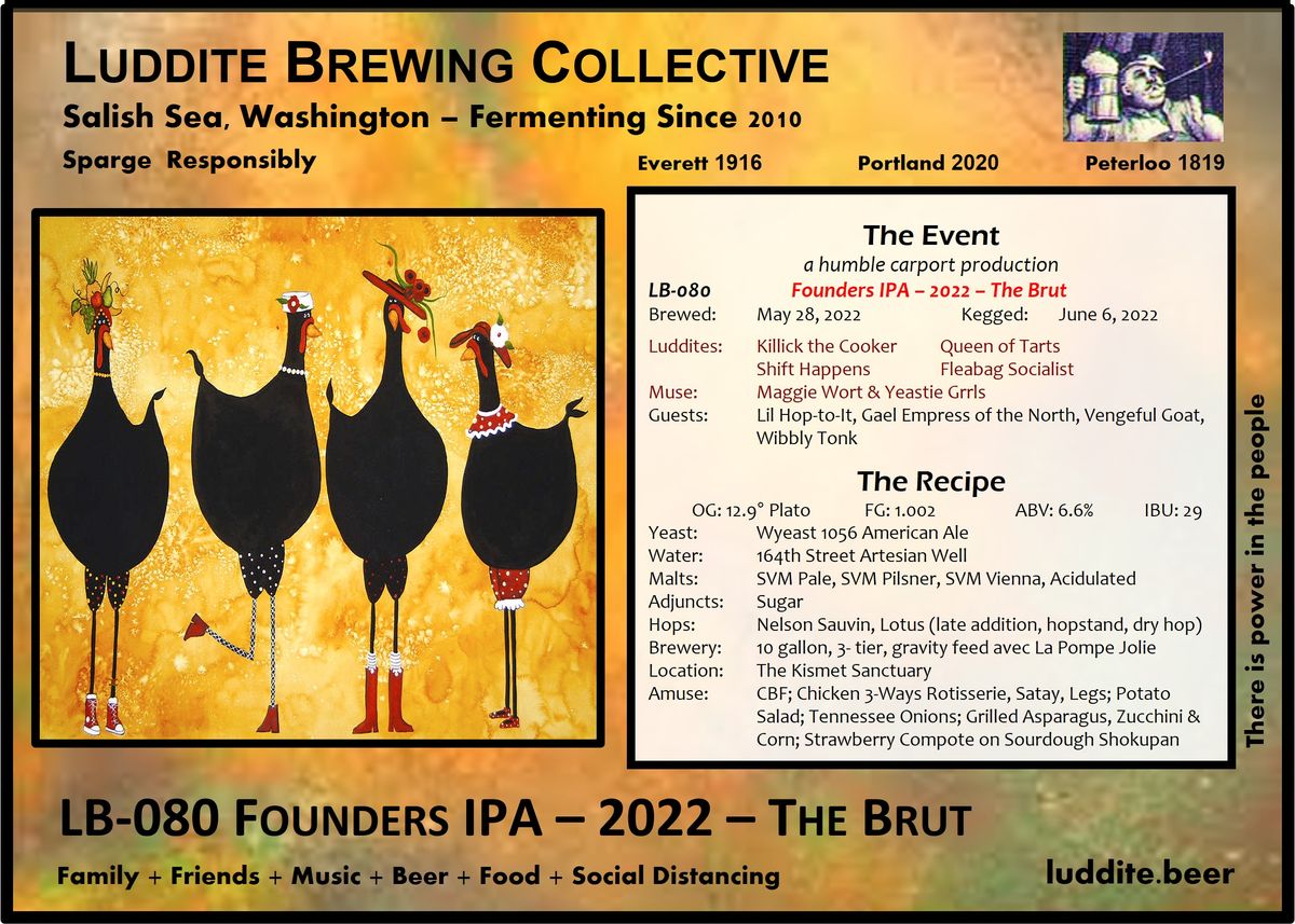 LB-080 - Founder's IPA - 2022 -The Brut