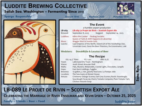 LB-089 Le Projet de Rivin – Scottish Export Ale