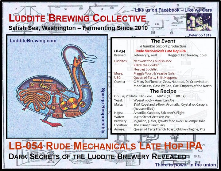 LB-054 Rude Mechanicals Late Hop IPA