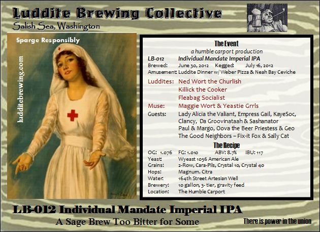 LB-012 Individual Mandate Imperial IPA