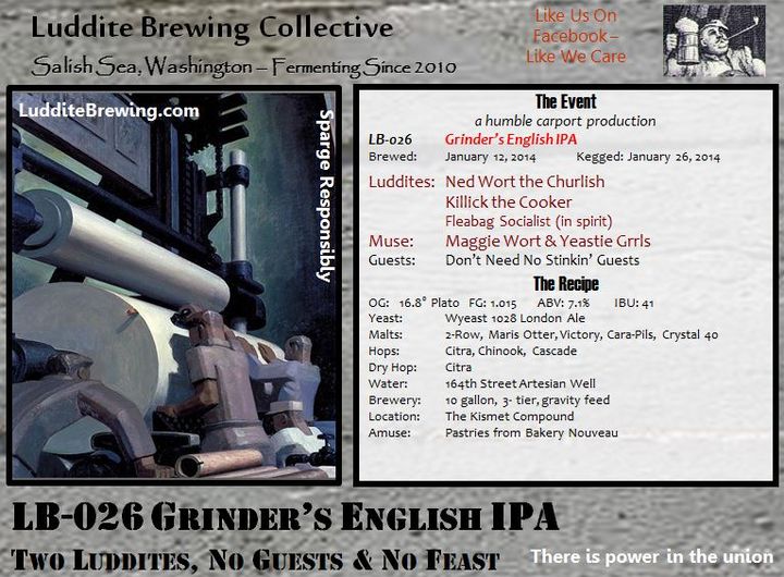 LB-026 - Grinder's English IPA