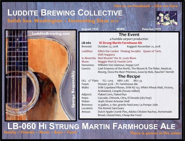 LB-060 Hi Strung Martin Farmhouse Ale